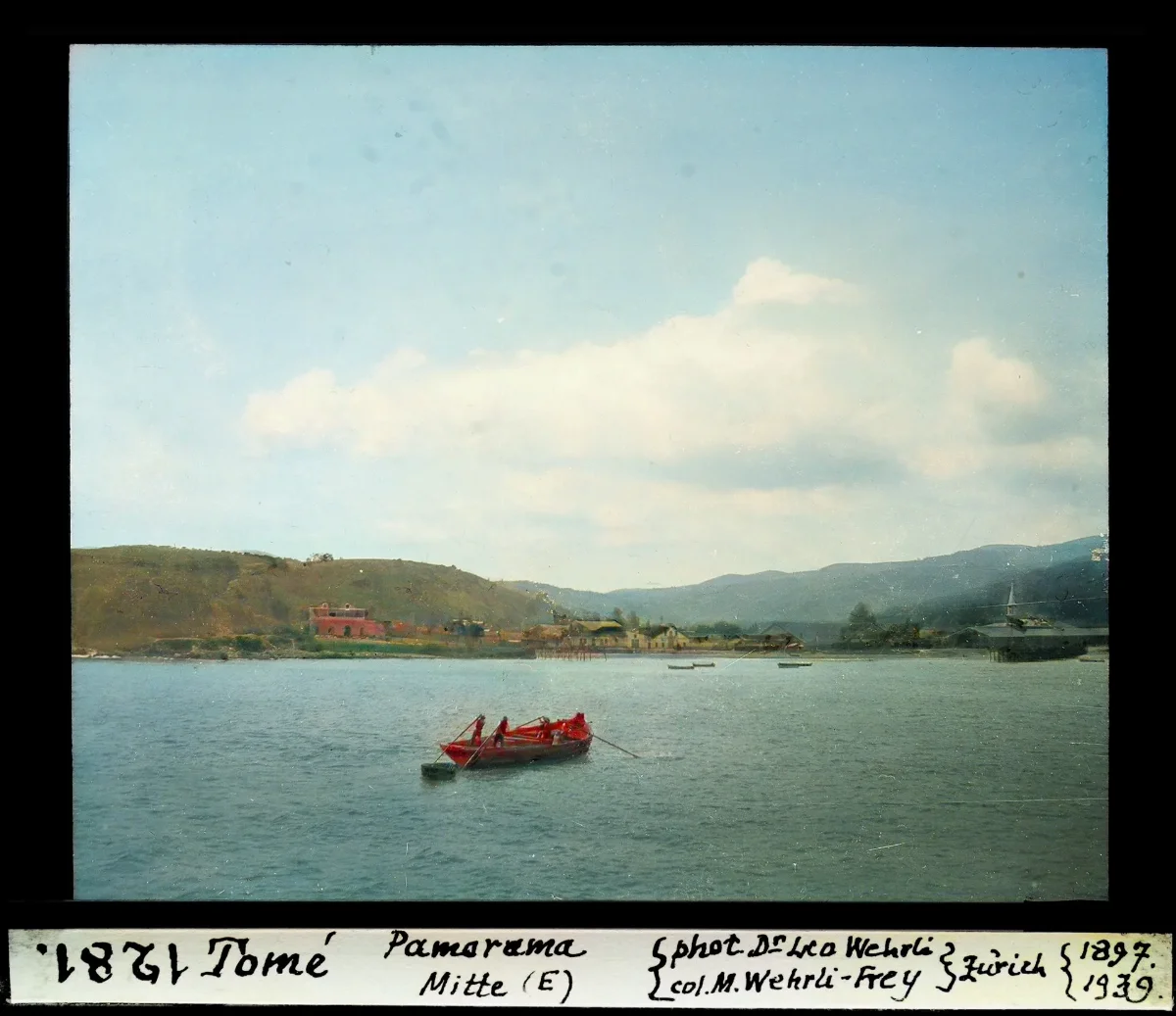 Tomé, Panorama, mitte (Osten) — Concepción — 1897 | Chile de Ayer