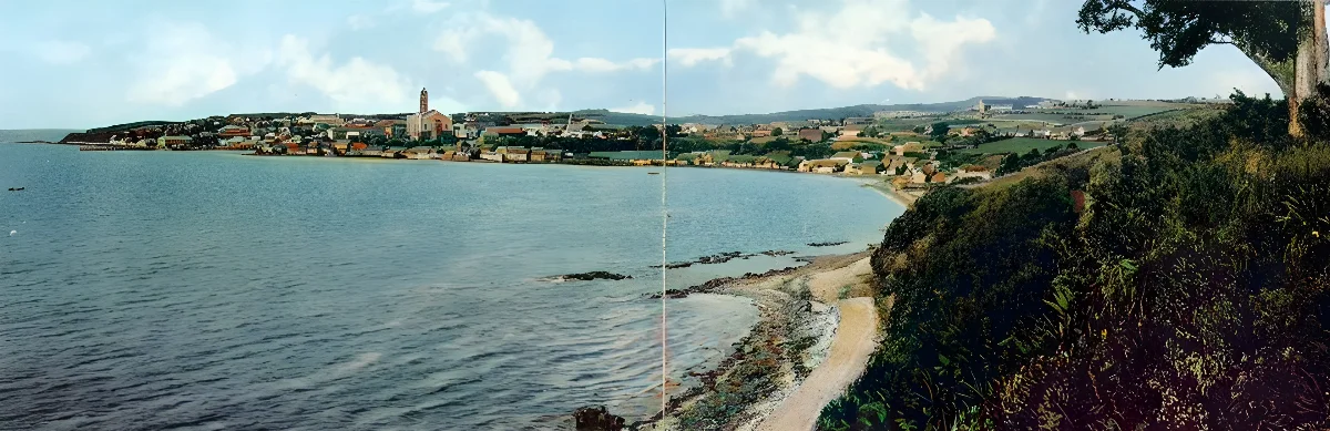 Vista panorámica de Ancud en 1910 — Ancud — 1910 | Chile de Ayer