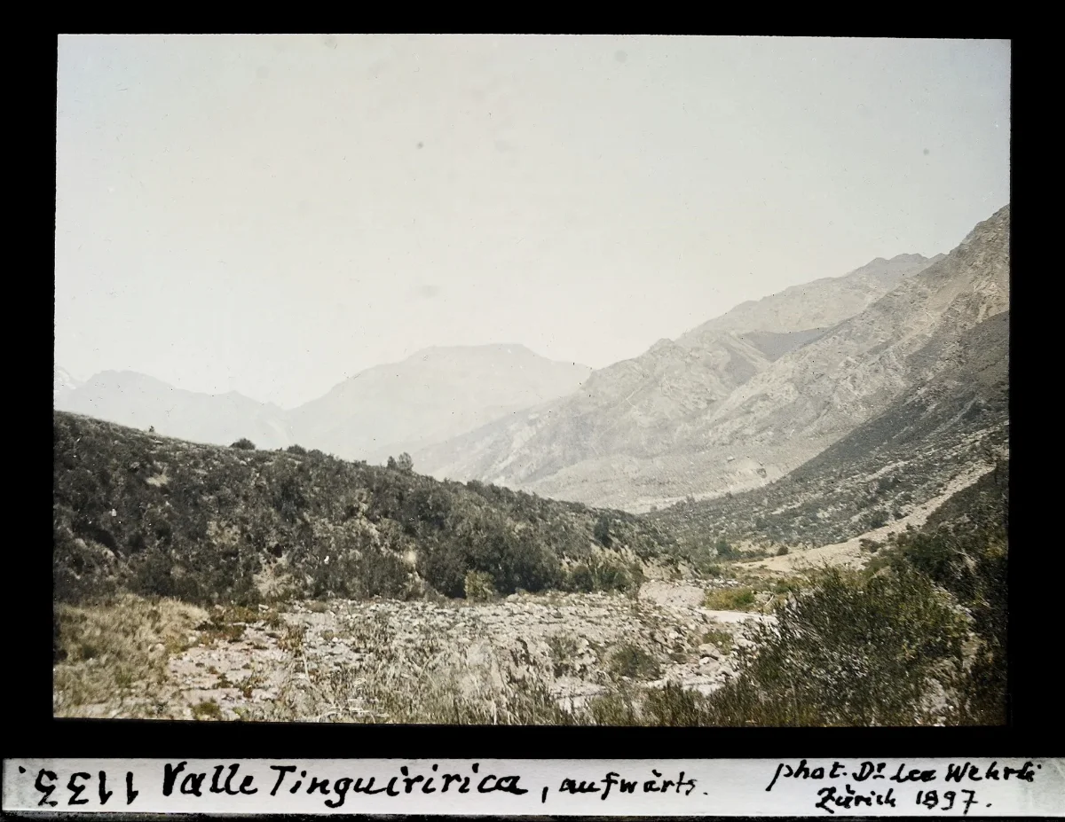 Valle Tinguiririca, aufwärts — 1897 | Chile de Ayer