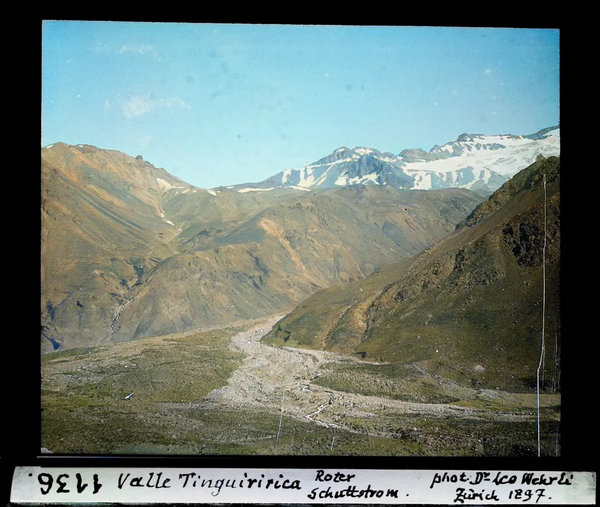 Valle Tinguiririca, roter Schuttstrom — 1897 | Chile de Ayer
