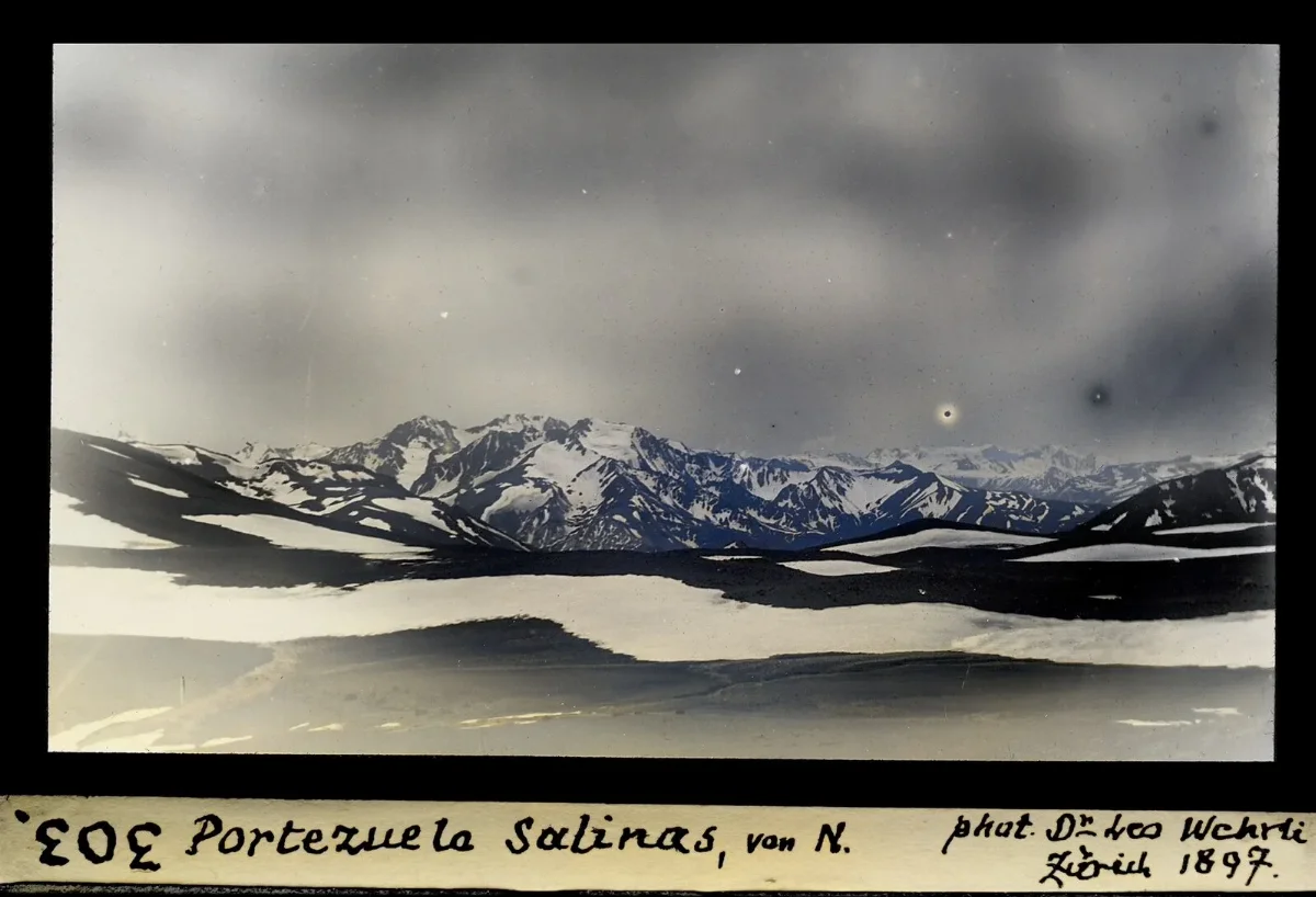 Portezuelo las Salinas, von N. — aprox. 1897–1940 | Chile de Ayer