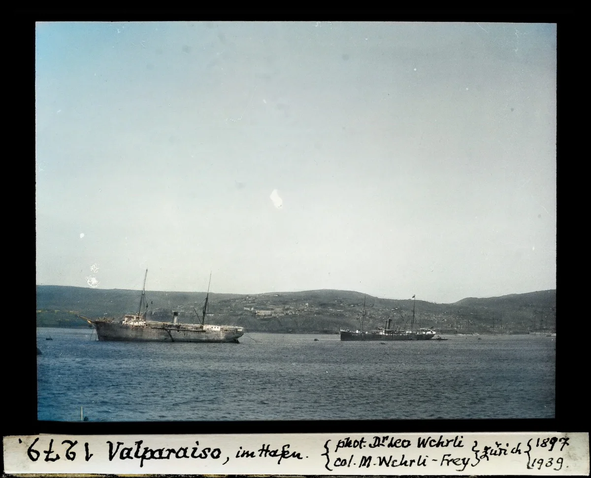 Valparaiso, im Hafen — 1897 | Chile de Ayer