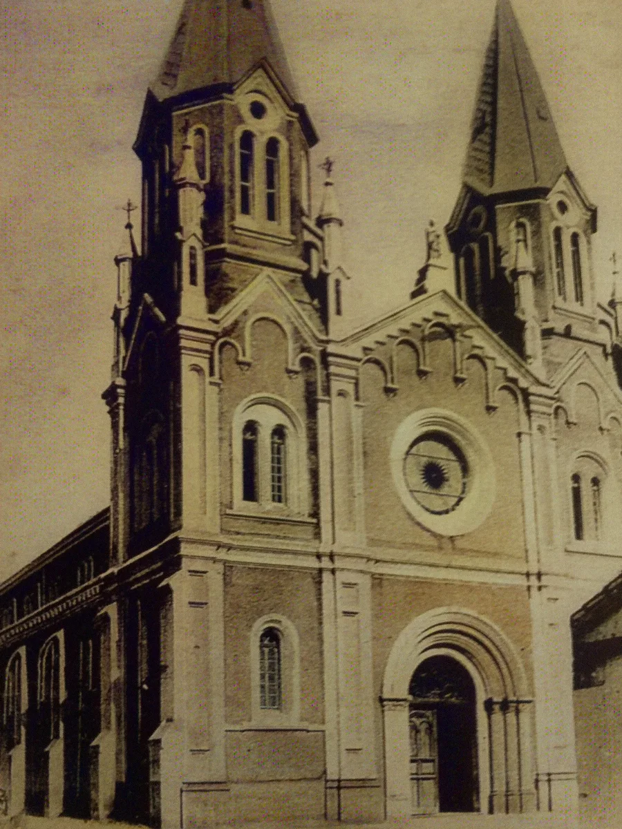 Iglesia de San Alfonso Cauquenes en 1900 — Iglesia y Convento de San Alfonso — 1897 | Chile de Ayer