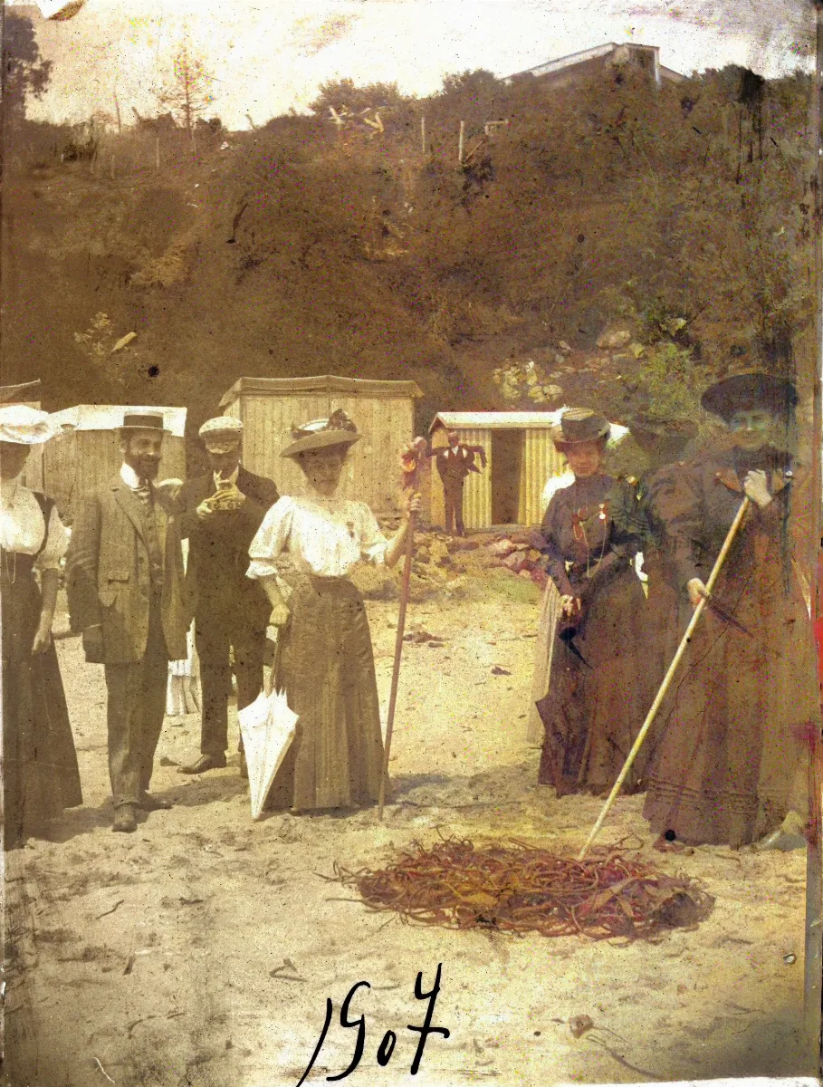 Playa de Zapallar en 1907 — Playa de Zapallar — 1907 | Chile de Ayer