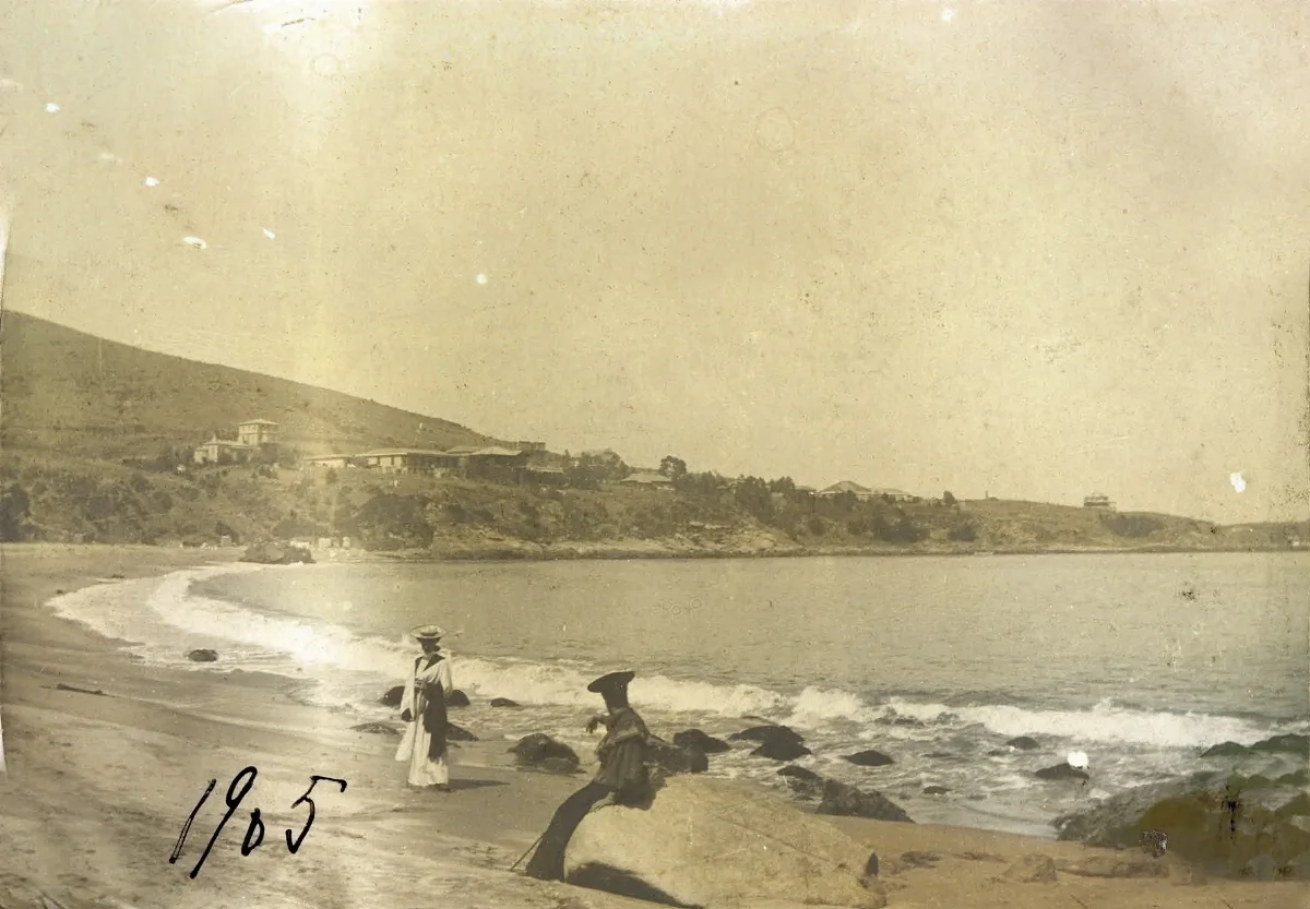 Playa de Zapallar en 1905 — Playa de Zapallar — 1905 | Chile de Ayer