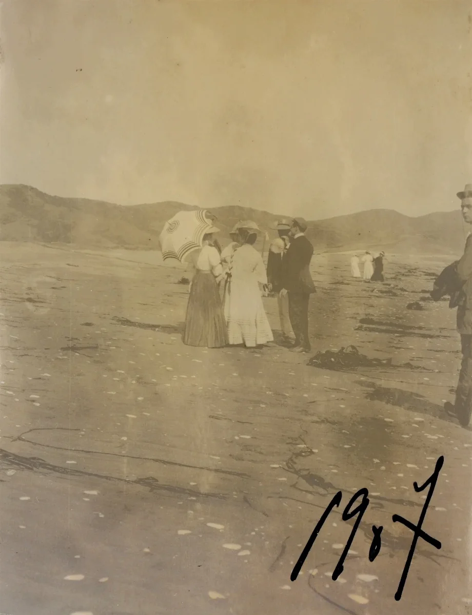 Cachagua en 1907 — Playa Cachagua — 1907 | Chile de Ayer