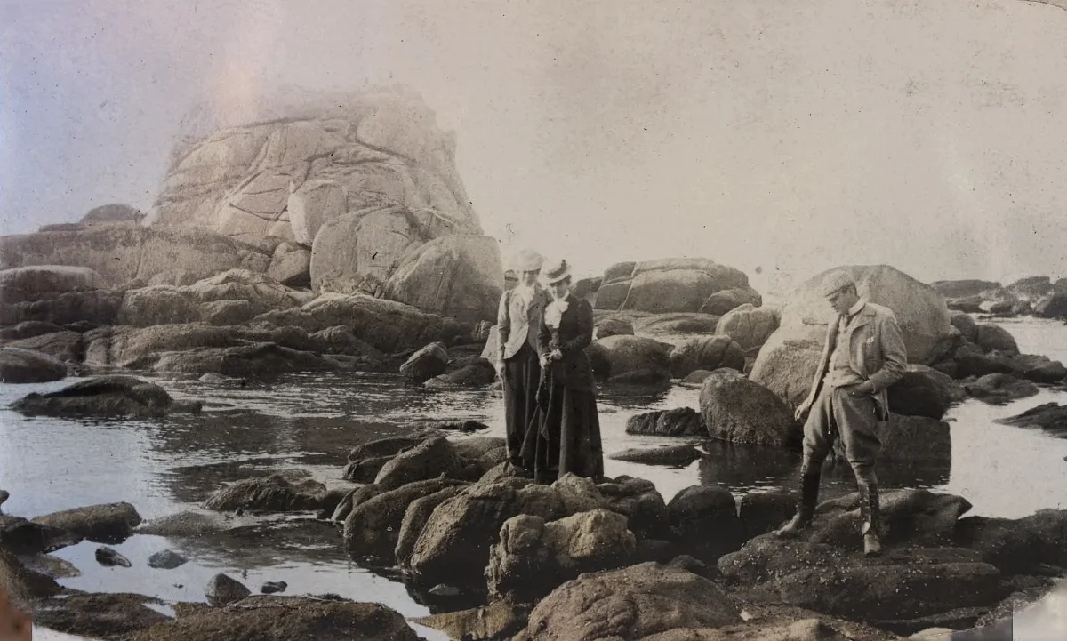 Isla seca de Zapallar en 1905 — Isla Seca — 1905 | Chile de Ayer