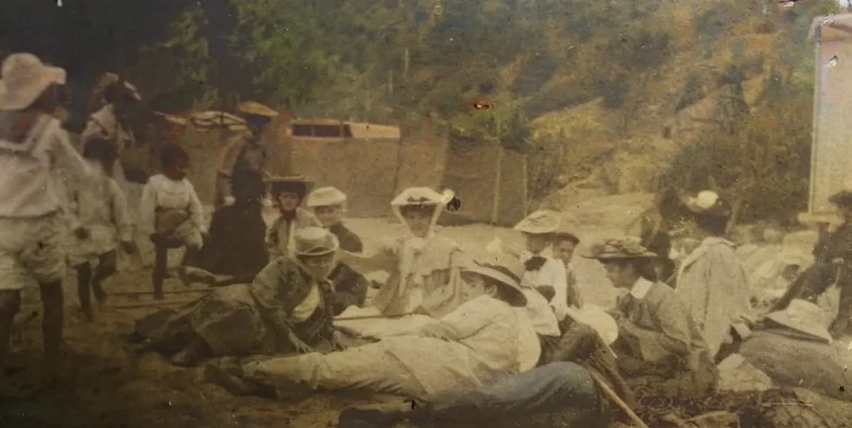 Playa de Zapallar en 1907 — 1907 | Chile de Ayer