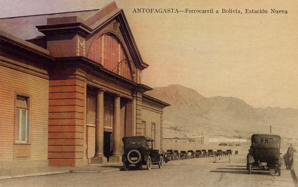Estación de Ferrocarril a Bolivia, Antofagasta ca. 1920 — 1920 | Chile de Ayer