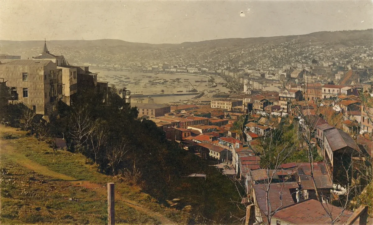 Construcción de relleno de Valparaíso en 1920 — 1920 | Chile de Ayer