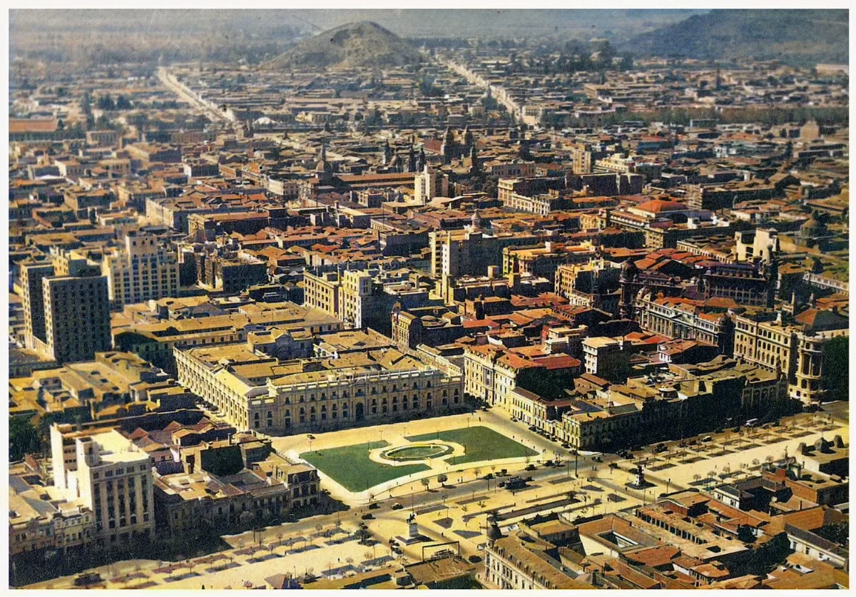 Vista del Barrio Cívico de Santiago, años 1920 — Santiago — 1920 | Chile de Ayer