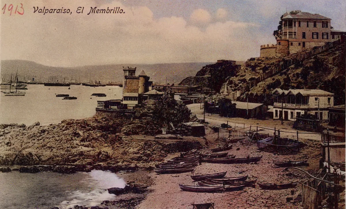 Caleta el membrillo en 1913 — 1913 | Chile de Ayer