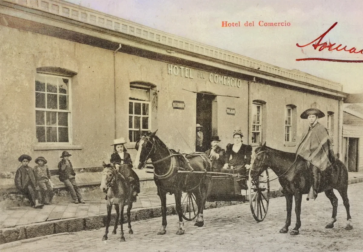 Hotel del Comercio, Lota ca. 1900 — 1900 | Chile de Ayer