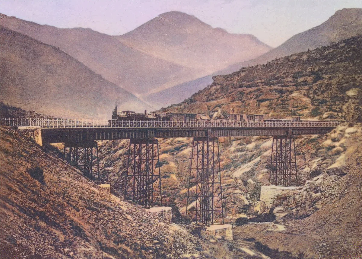 Puente de los Maquis ca. 1910 — 1910 | Chile de Ayer