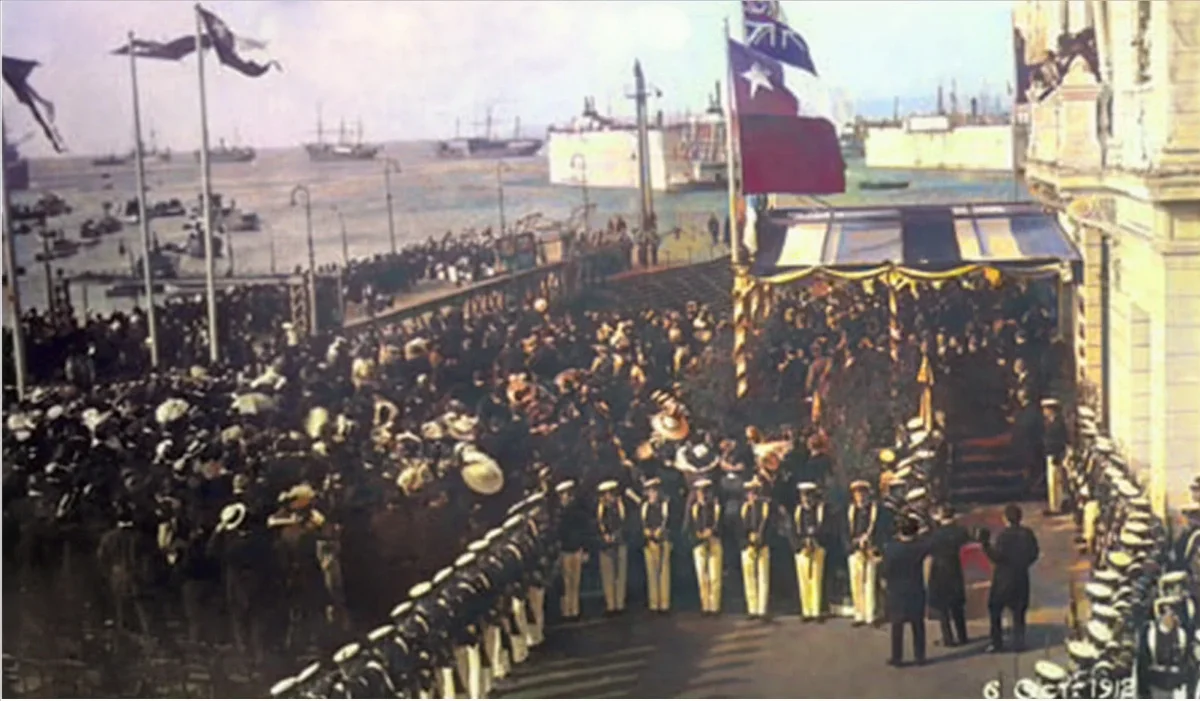 Inauguración del puerto, 1912 — Municipalidad de Valparaíso — 1912 | Chile de Ayer
