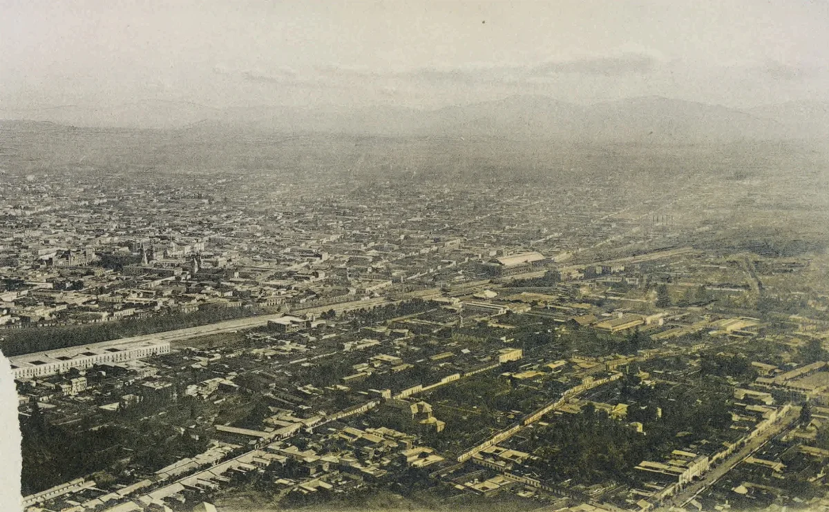 Santiago desde el aire ca. 1915 — 1915 | Chile de Ayer