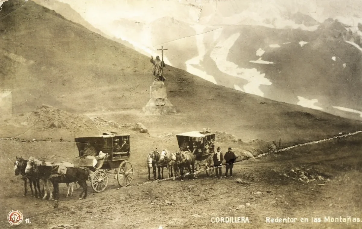 Cristo Redentor de Los Andes en 1910 — Cristo Redentor de los Andes — 1910 | Chile de Ayer