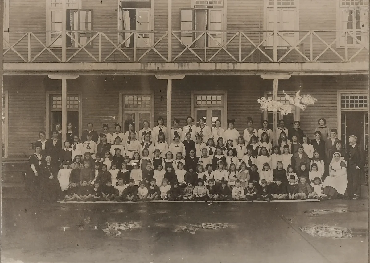 Temuco English College en 1918 — Temuco English College — 1918 | Chile de Ayer