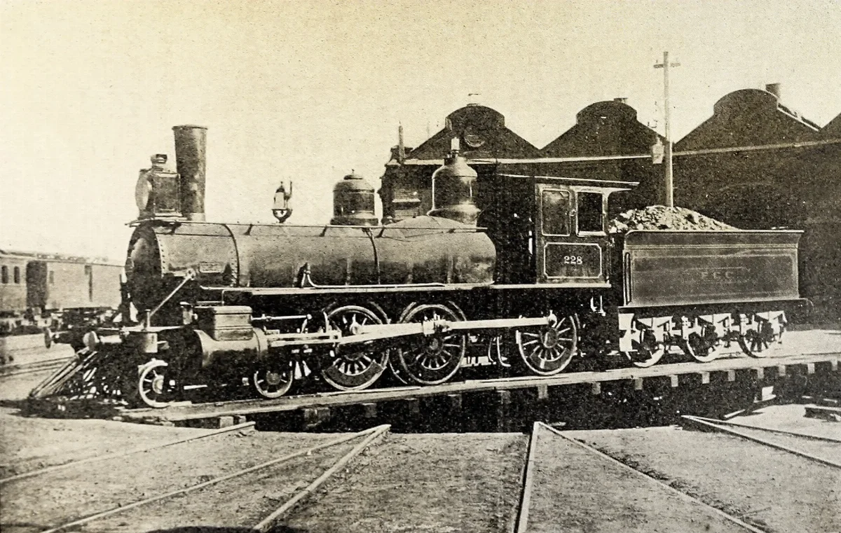 Loco 228 — 1900 | Chile de Ayer