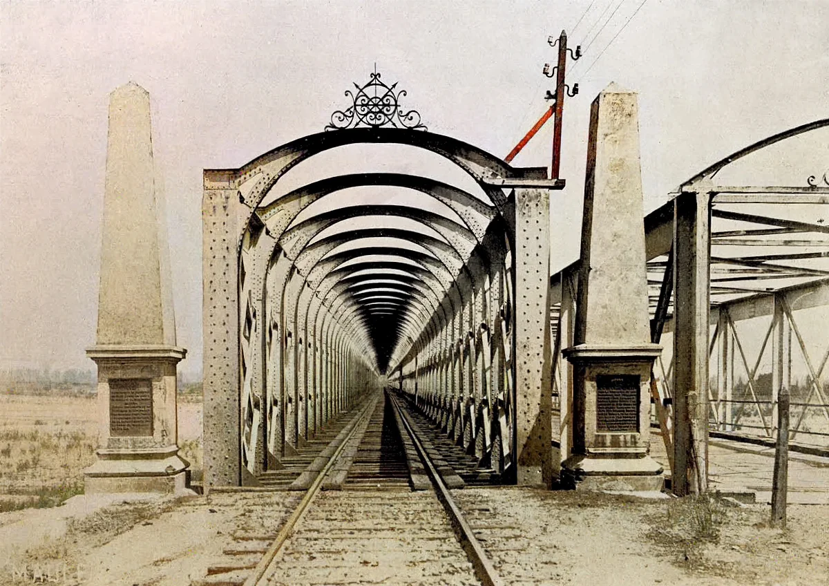 Puente Maule ca. 1909 — 1909 | Chile de Ayer