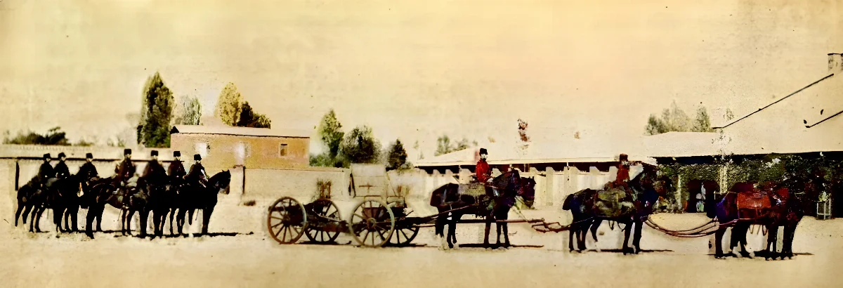 Artilleria de Caballos pieza atalajada 1903 — 1903 | Chile de Ayer