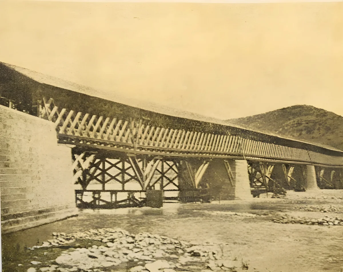 Puente Los Morros en 1915 — Puente Los Morros — 1915 | Chile de Ayer