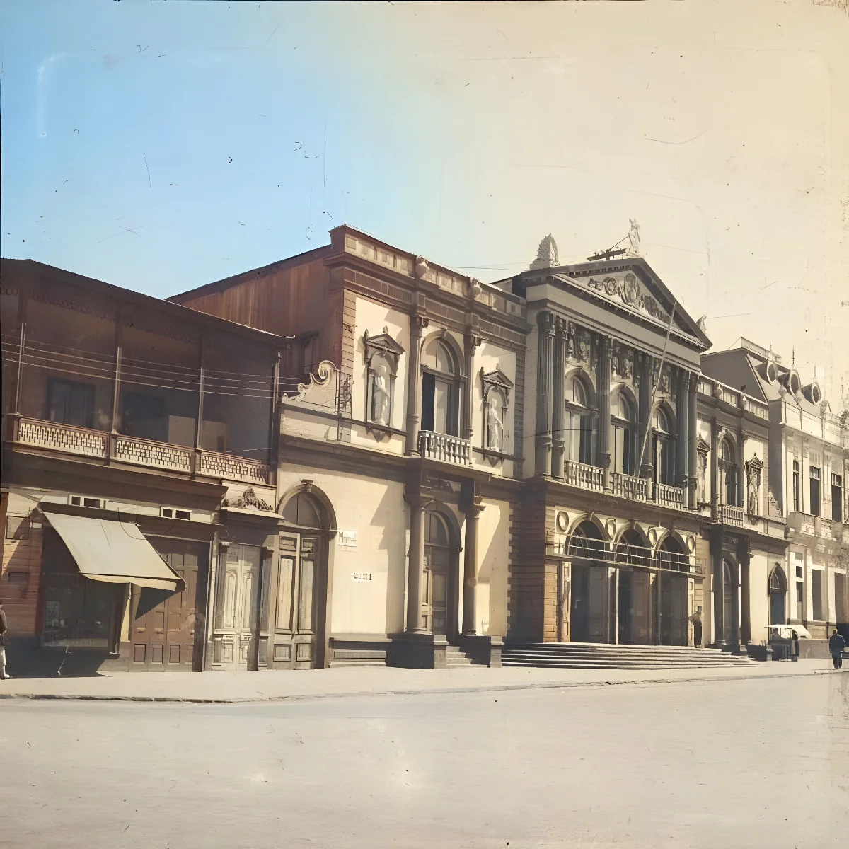 Teatro Municipal de Iquique, 1960 — Plaza Prat — 1960 | Chile de Ayer