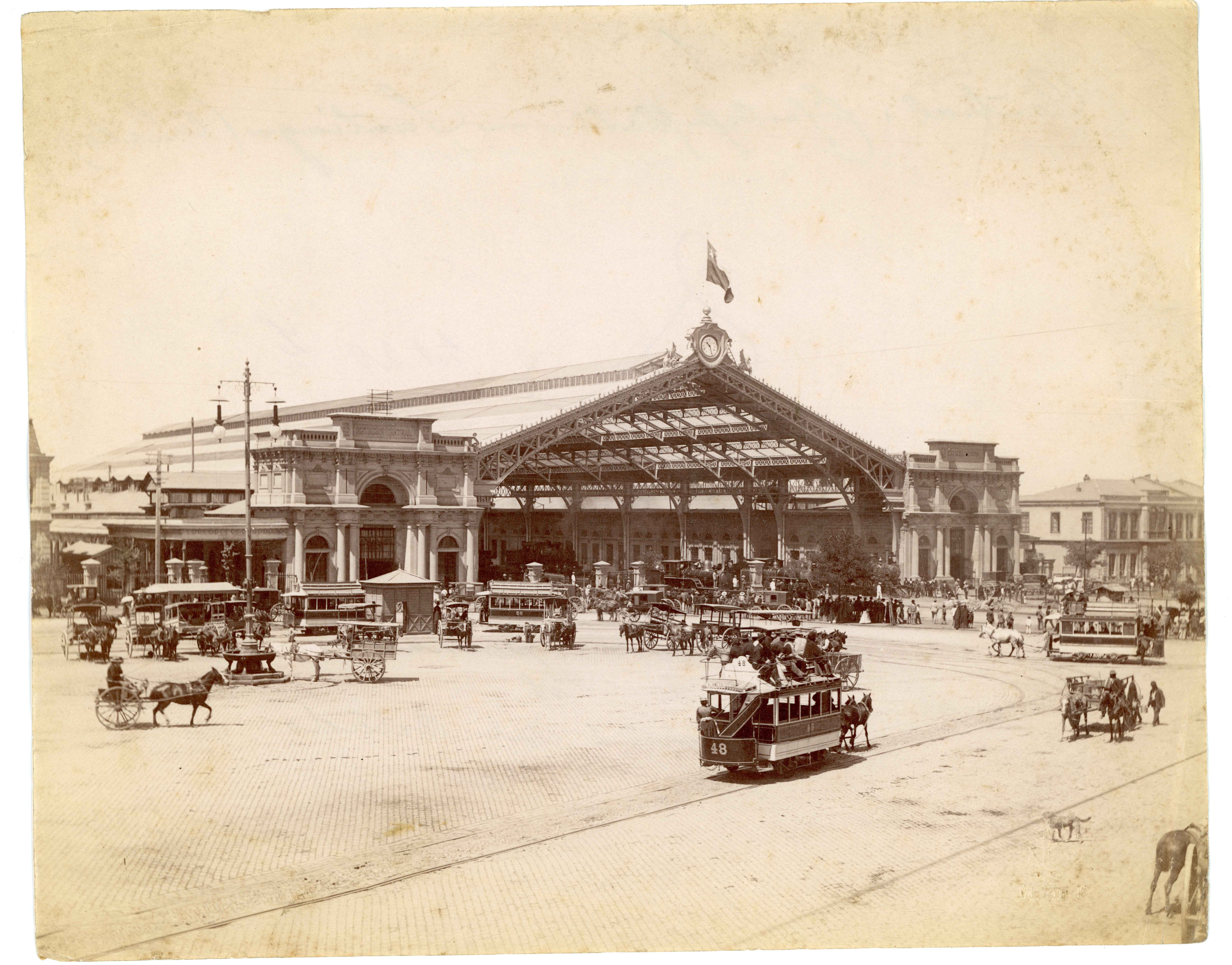 Estación Central de Santiago, ca. 1904 — Estación Central — 1904 | Chile de Ayer