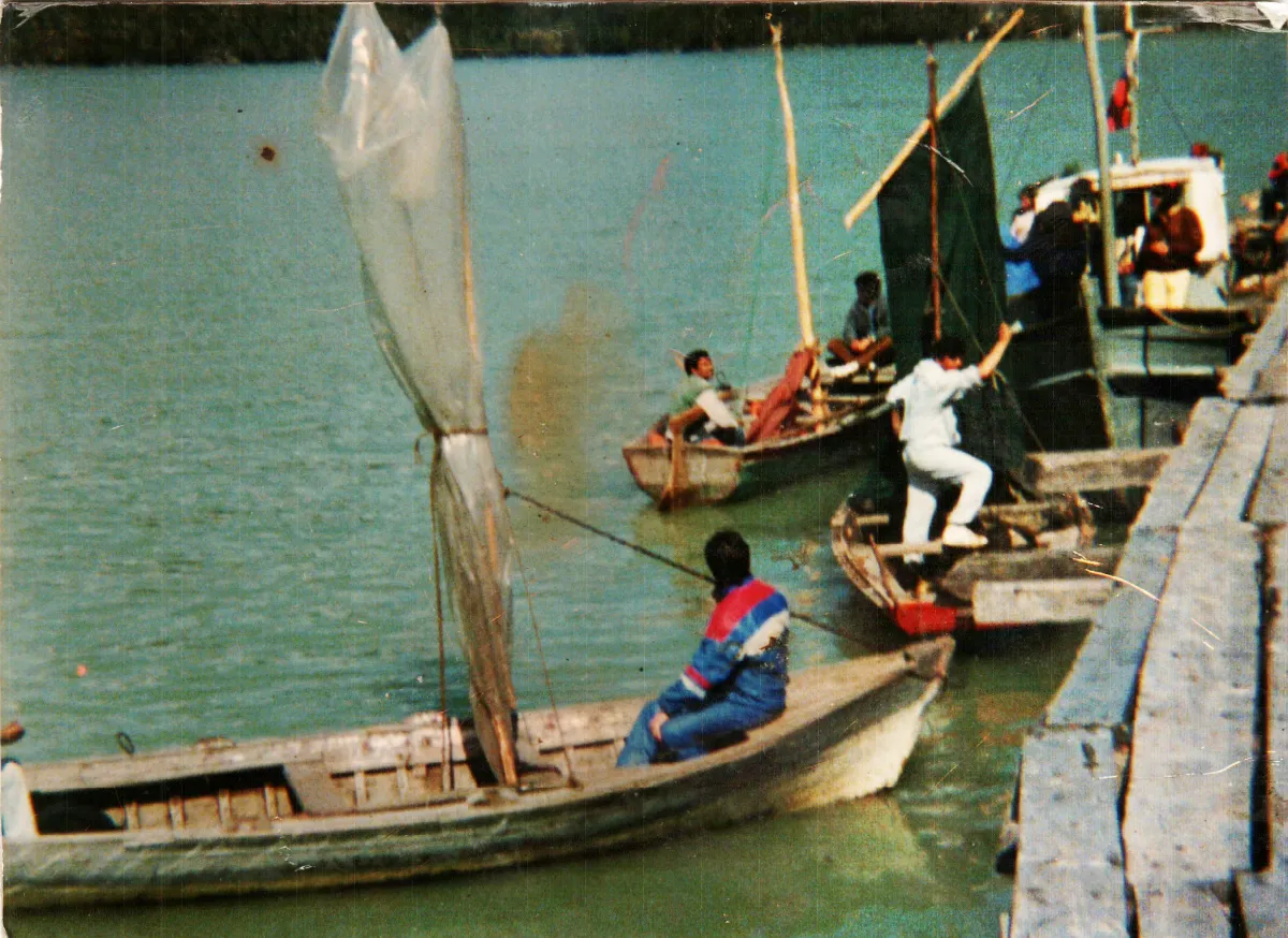 Reata a vela — Caleta Tortel — 1988 | Chile de Ayer