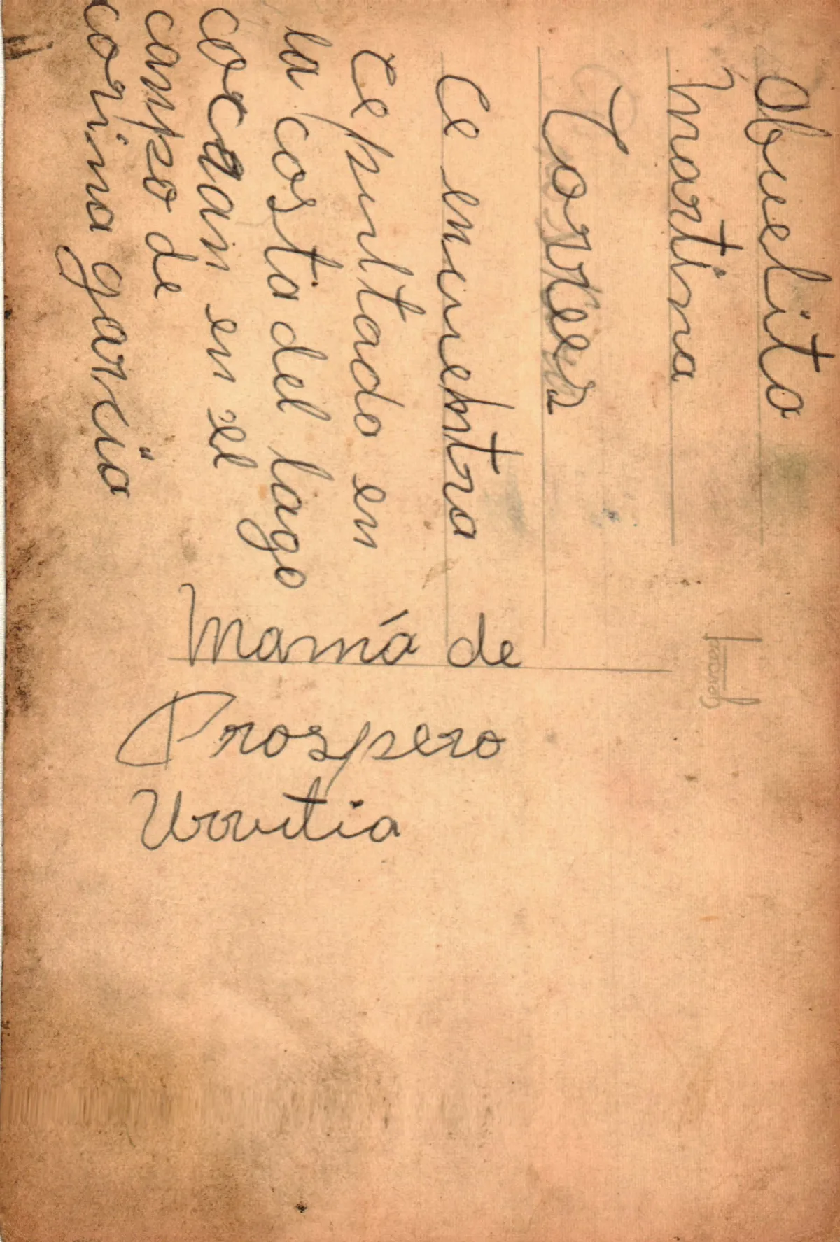 Reverso fotografia Anterior — Cochrane — 1945 | Chile de Ayer