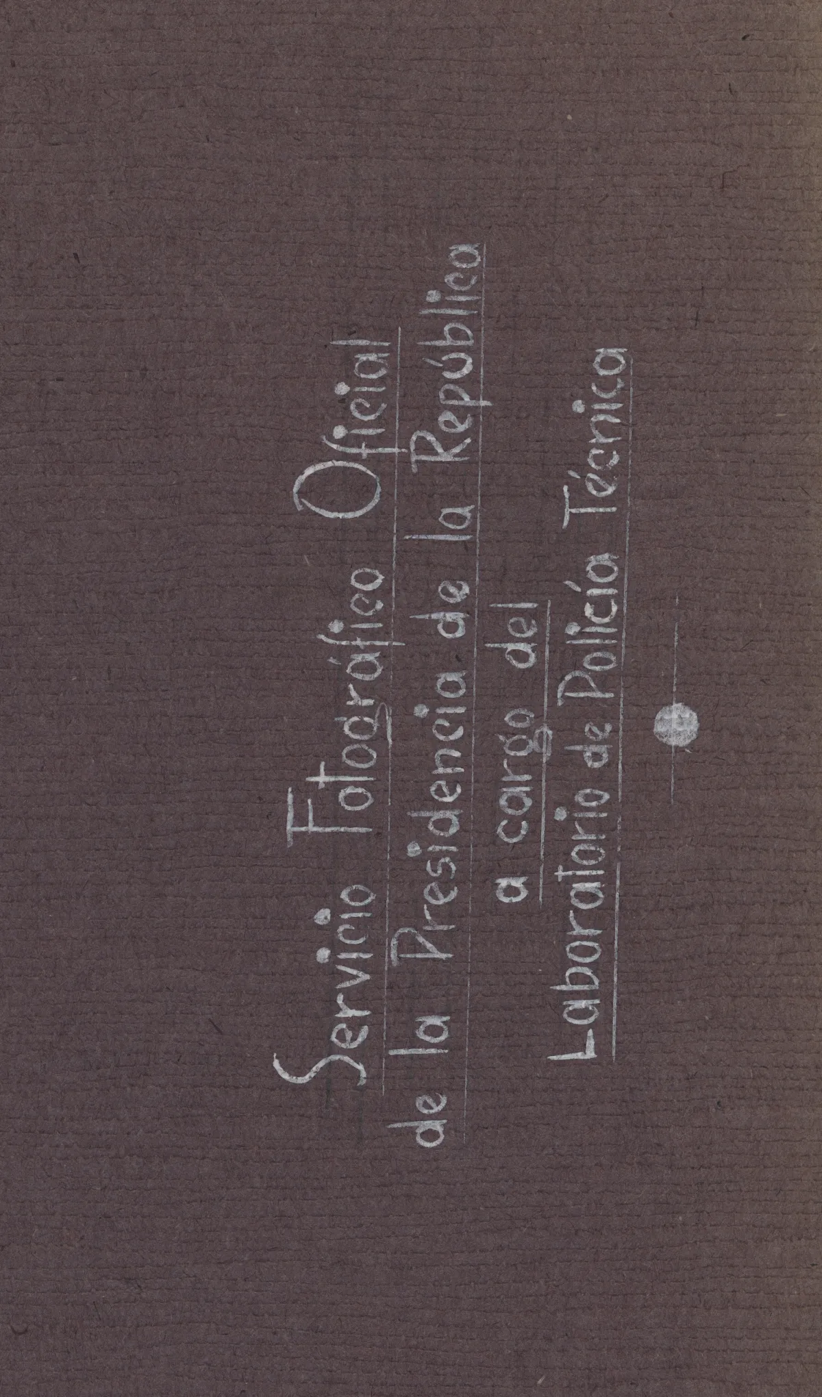 Portada de documento - Servicio Forestal de la Presidencia de la República — aprox. 1938 | Chile de Ayer
