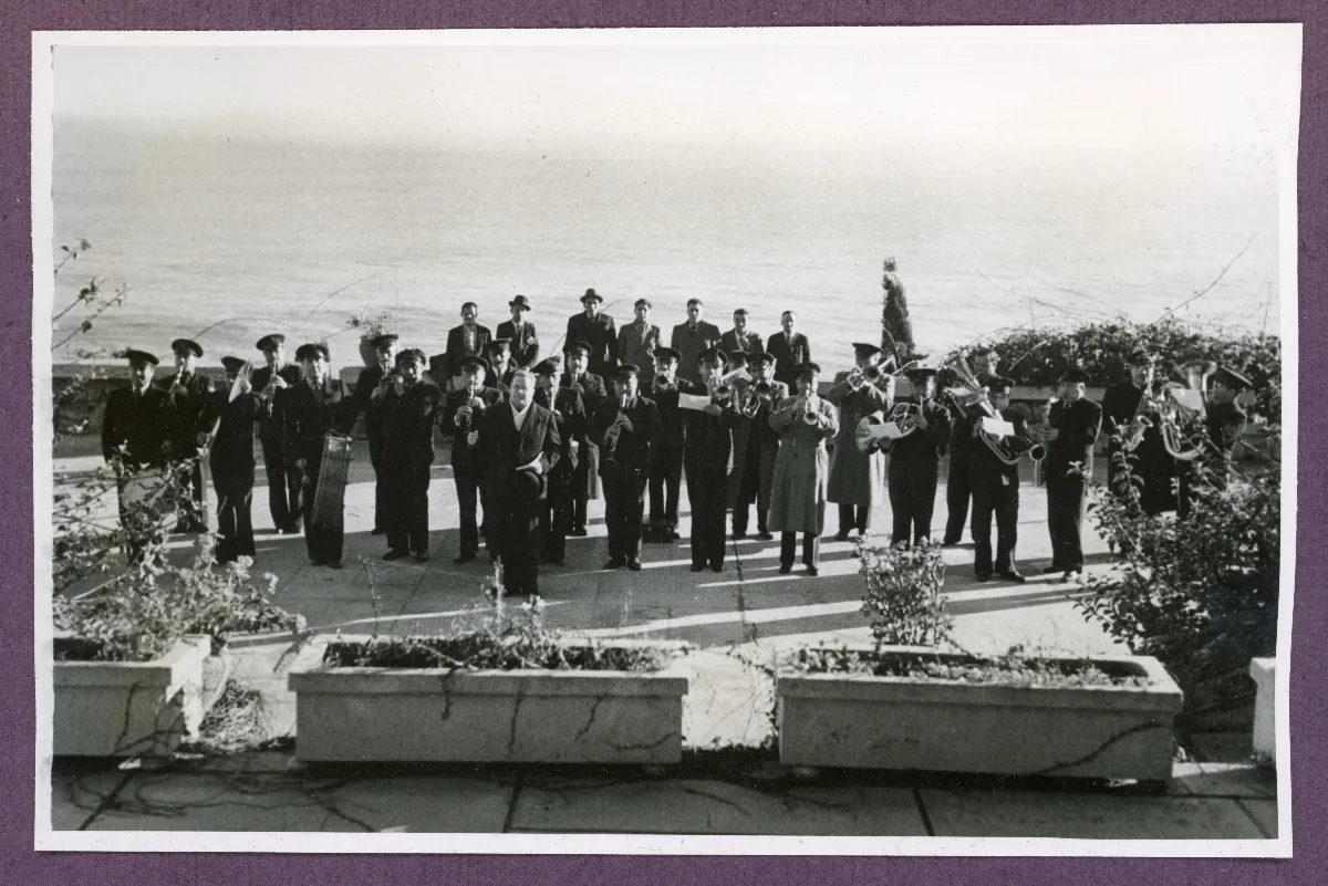 Acto oficial presidencial en los jardines de Viña del Mar — Viña del Mar — 1940 | Chile de Ayer