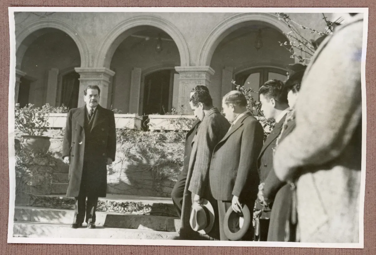 Recepción oficial de autoridades en Viña del Mar — Viña del Mar — 1940 | Chile de Ayer