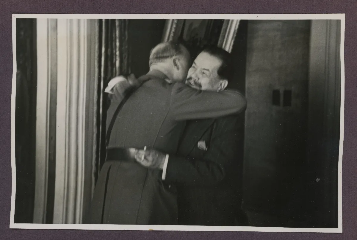 Encuentro oficial del Presidente Pedro Aguirre Cerda con delegación diplomática — Viña del Mar — 1940 | Chile de Ayer