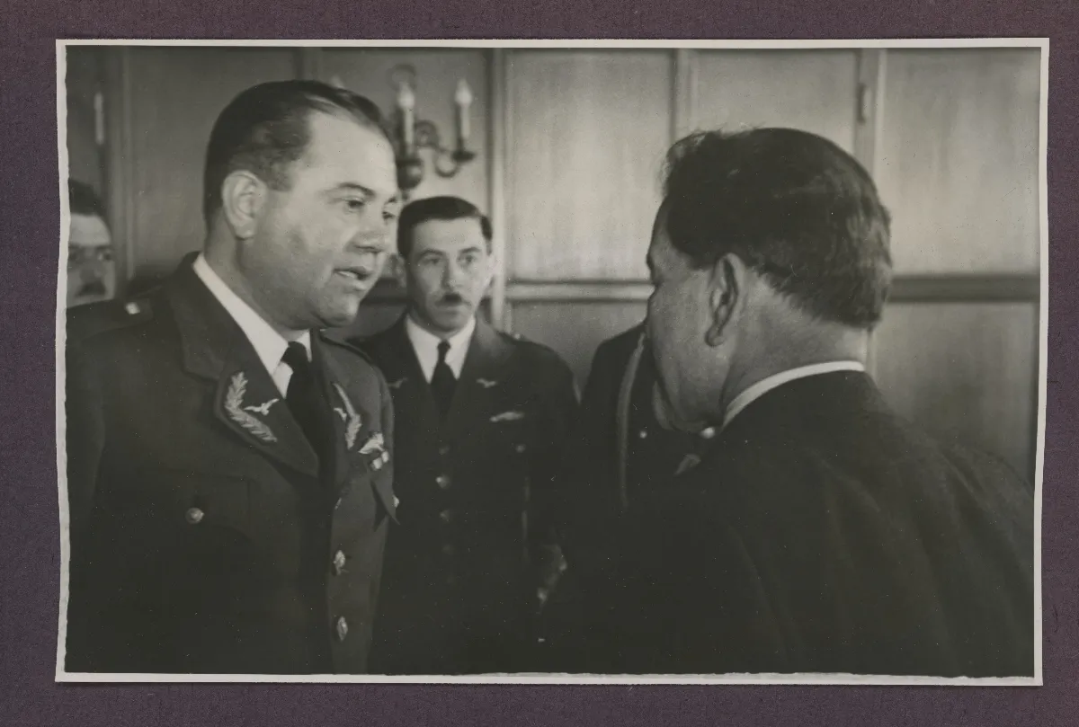 Autoridades en recepción oficial en Viña del Mar — Viña del Mar — 1940 | Chile de Ayer