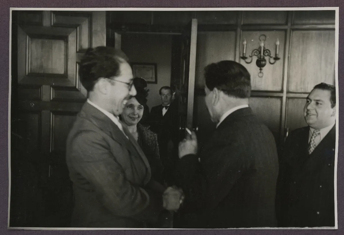 Recepción presidencial en reunión de autoridades — Viña del Mar — 1940 | Chile de Ayer