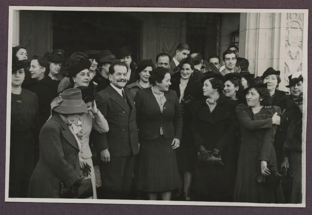Recepción oficial en Viña del Mar — Viña del Mar — 1940 | Chile de Ayer