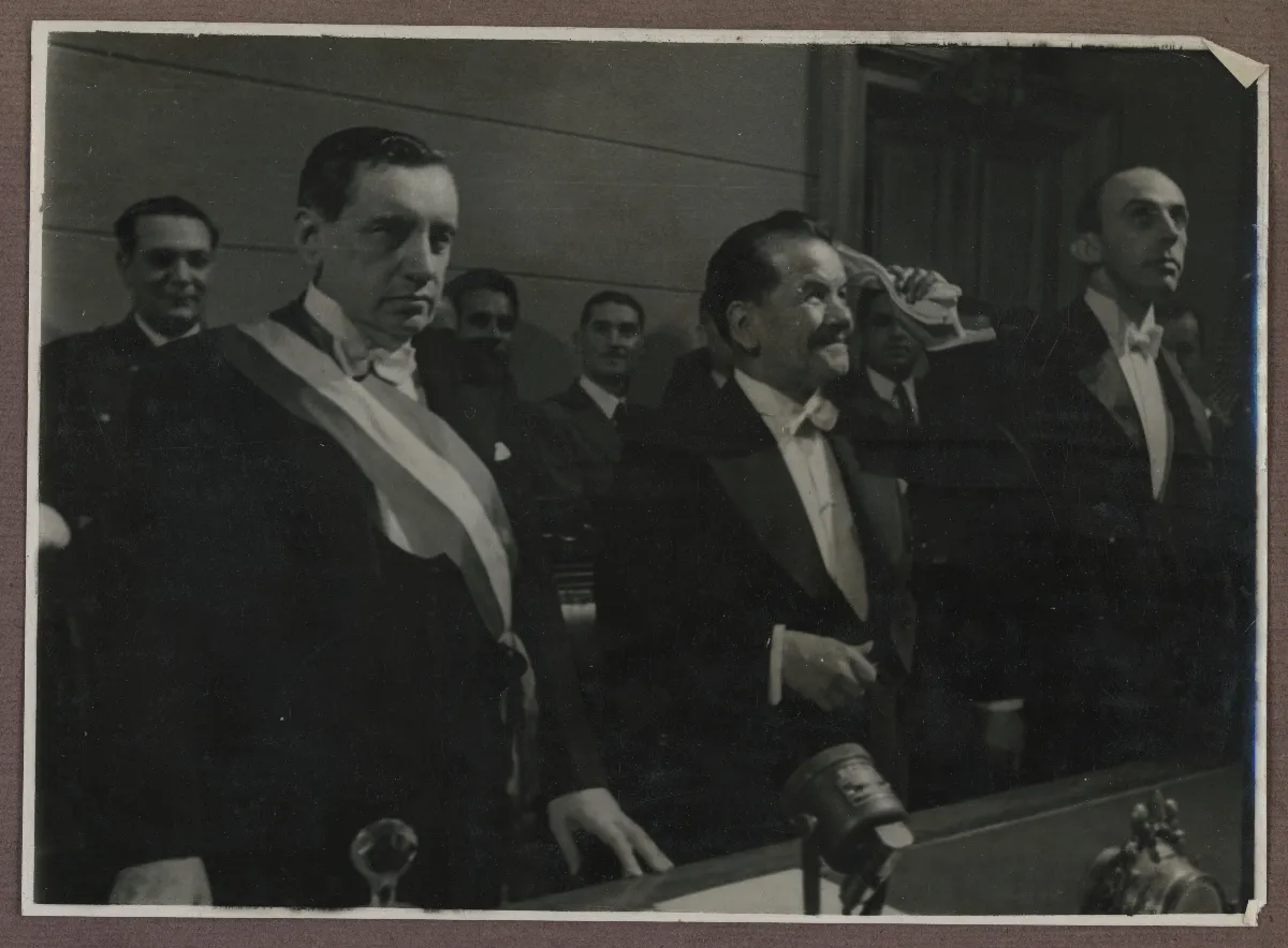 Ceremonia de cambio de mando presidencial — Santiago — 1938 | Chile de Ayer