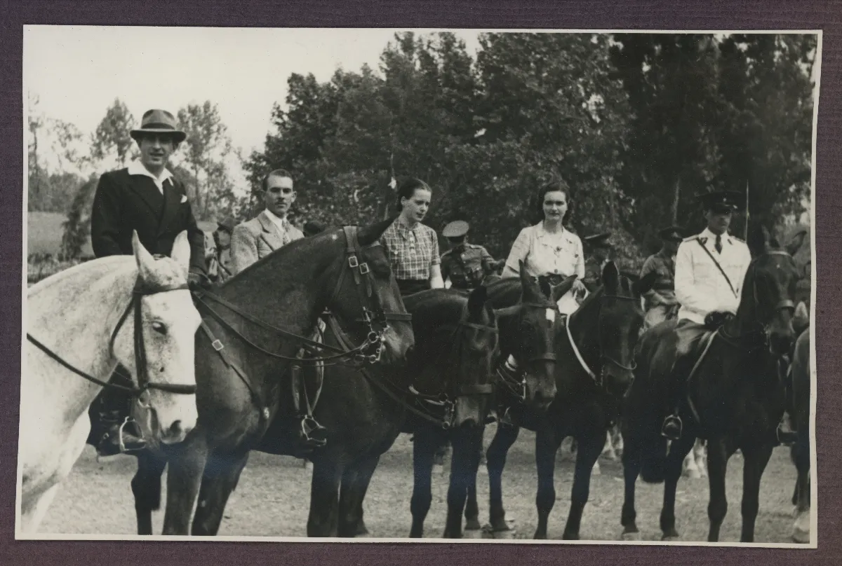 Presidente Pedro Aguirre Cerda en acto ecuestre oficial — aprox. 1939 | Chile de Ayer
