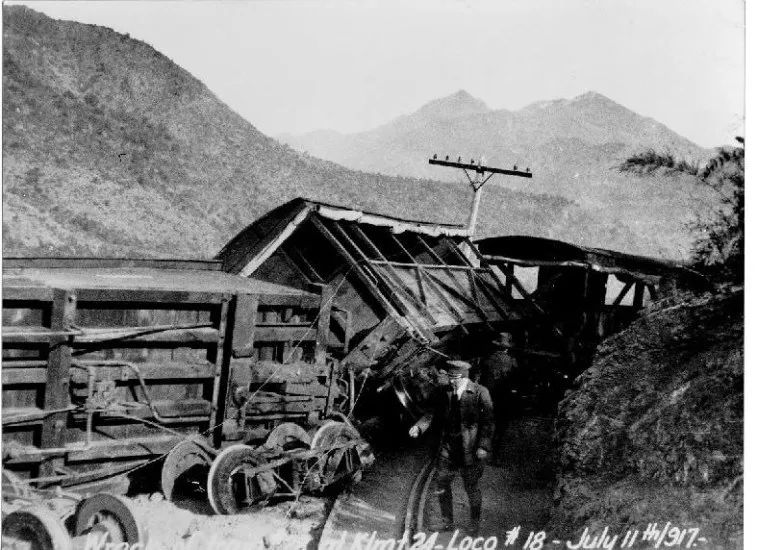 Accidente Ferrocarril de Sewell, 1917 — 1917 | Chile de Ayer