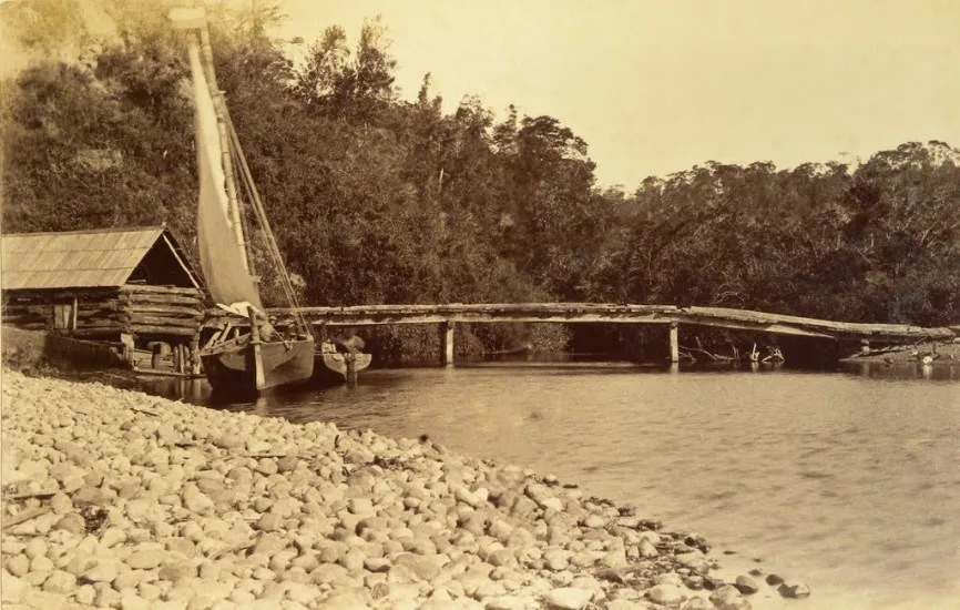 La Poza, Lago Llanquihue en 1893. — 1893 | Chile de Ayer