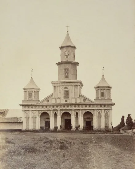 Iglesia de Castro en 1893. — Iglesia San Francisco de Castro — 1893 | Chile de Ayer