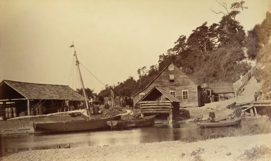 La Poza, Lago Llanquihue en 1893. — 1893 | Chile de Ayer