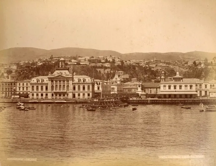 Valparaíso desde el mar en 1888 — 1888 | Chile de Ayer