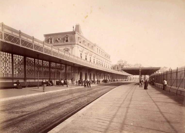 Estación Bellavista de Valparaíso en 1888 — 1888 | Chile de Ayer