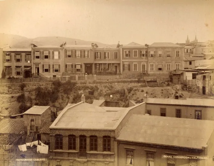 Cerro Concepción de Valparaíso en 1888 — 1888 | Chile de Ayer