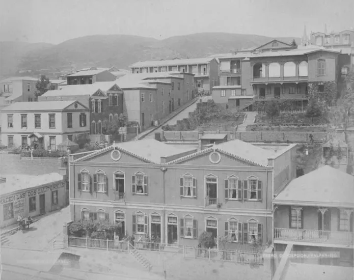 Cerro Concepción de Valparaíso, 1888 — 1888 | Chile de Ayer