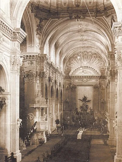 Iglesia de la Matriz, talca en 1890 — 1890 | Chile de Ayer