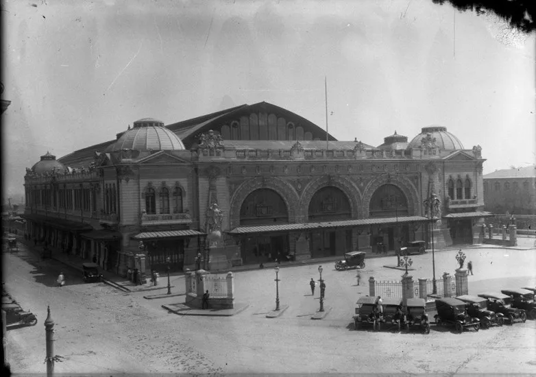 Estación Mapocho de Santiago en el año 1913 — Estación Mapocho — 1913 | Chile de Ayer