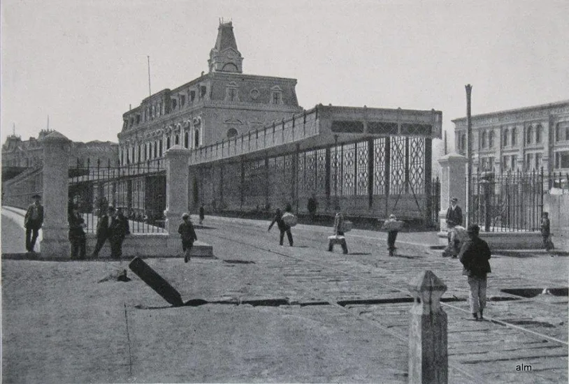 La Estación Bellavista de Valparaíso en 1904 — 1904 | Chile de Ayer